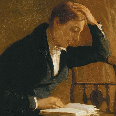 John Keats, from a portrait by Joseph Severn
